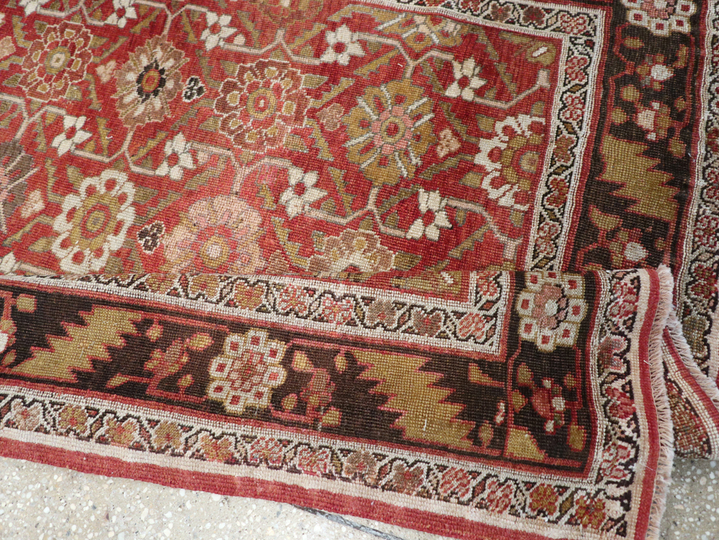 Antique Persian Bidjar Gallery Rug, No.27288 - Staging