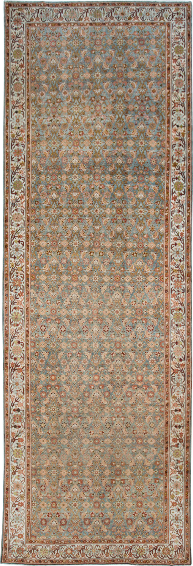 Vintage Persian Malayer Long Gallery Carpet, No.27291 - Staging