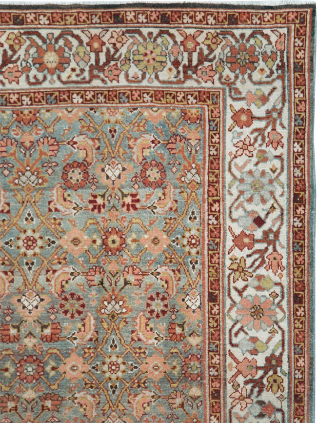 Vintage Persian Malayer Long Gallery Carpet, No.27291 - Staging