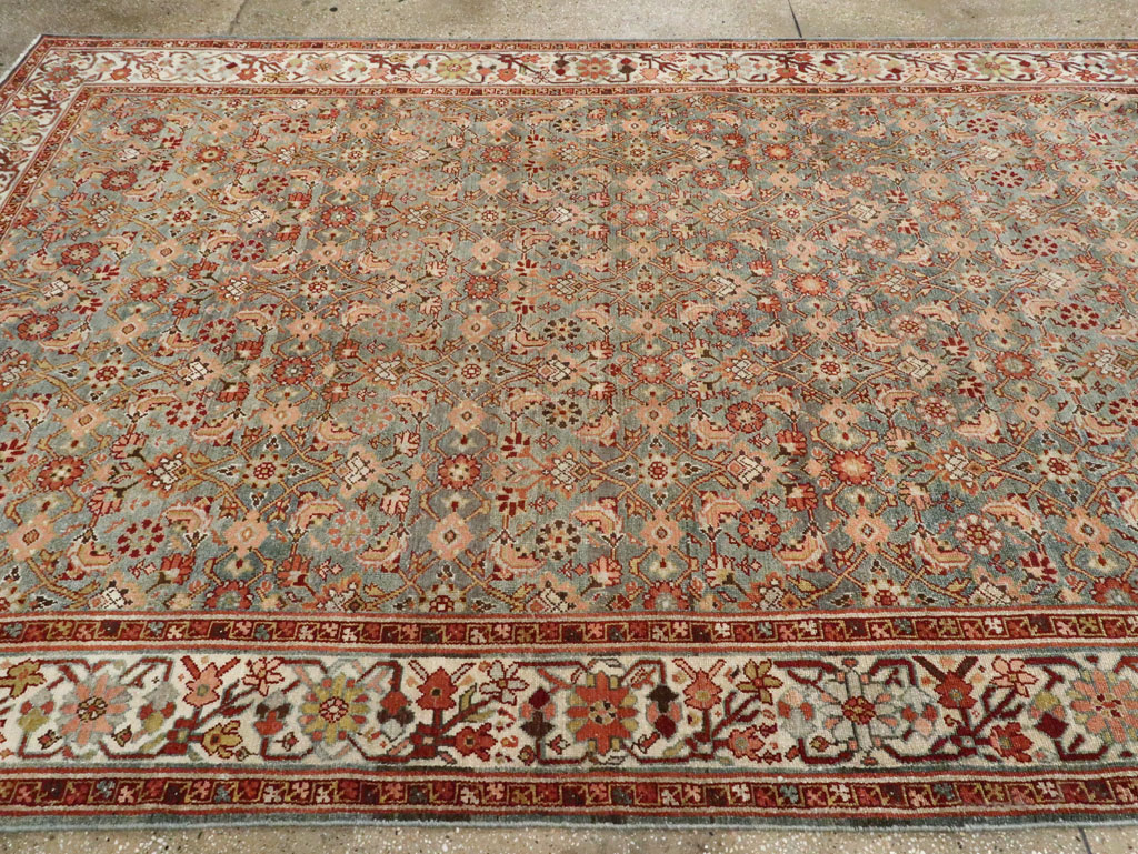 Vintage Persian Malayer Long Gallery Carpet, No.27291 - Staging