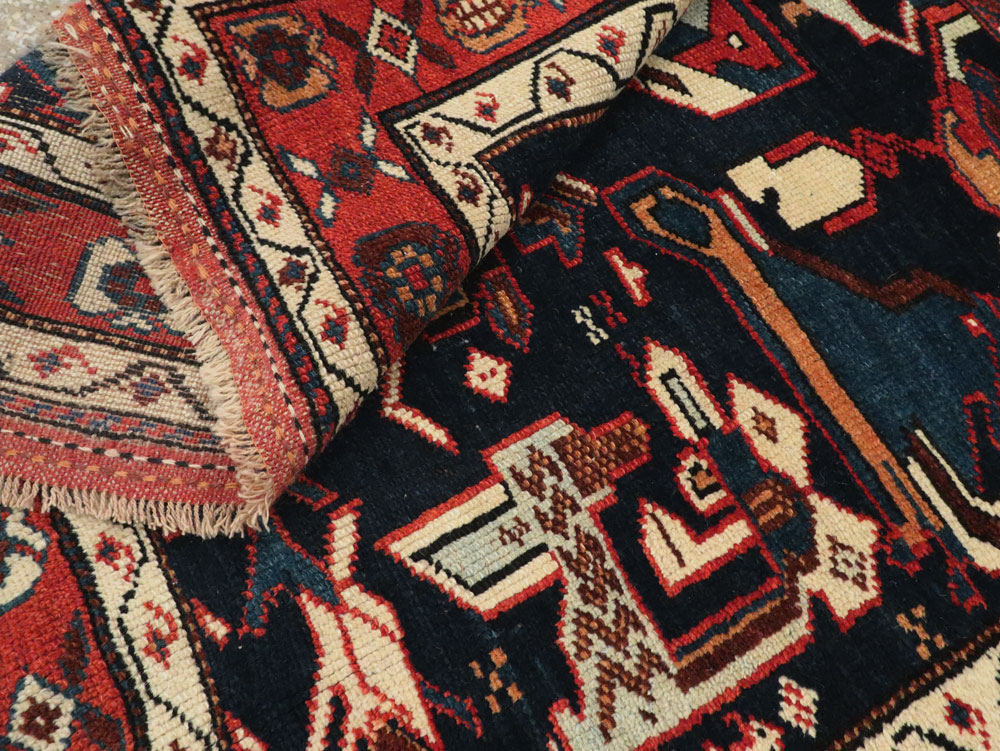 Antique Persian Kurd Pictorial Gallery Rug, No.27293 - Staging