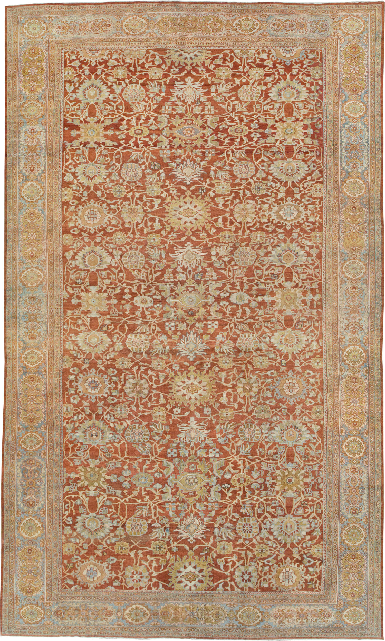 Antique Persian Mahal Carpet, No.27294 - Staging