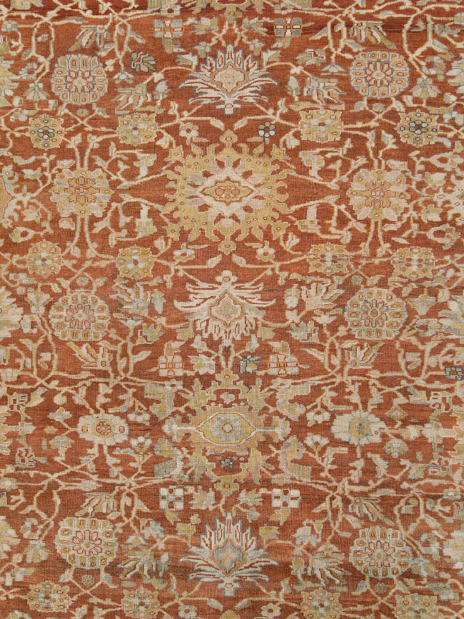Antique Persian Mahal Carpet, No.27294 - Staging
