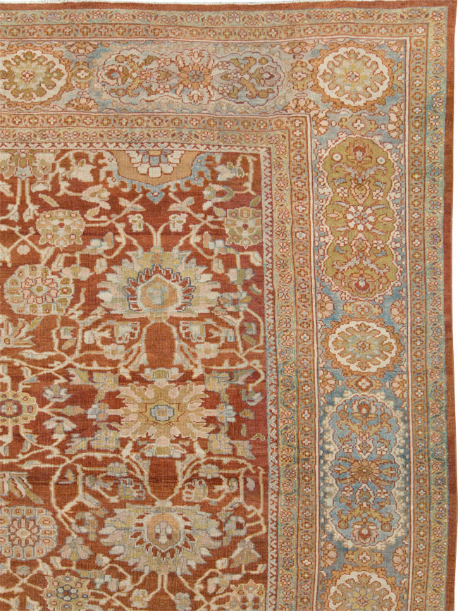 Antique Persian Mahal Carpet, No.27294 - Staging