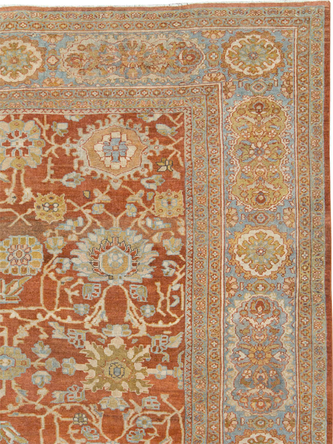 Antique Persian Mahal Carpet, No.27294 - Staging