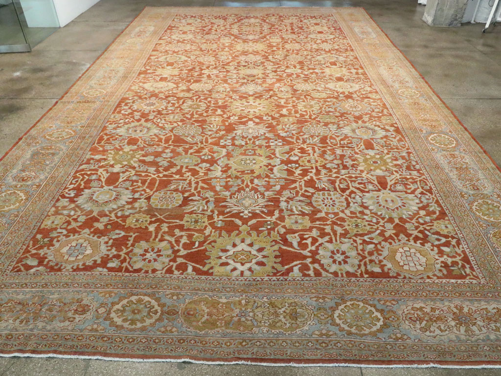 Antique Persian Mahal Carpet, No.27294 - Staging