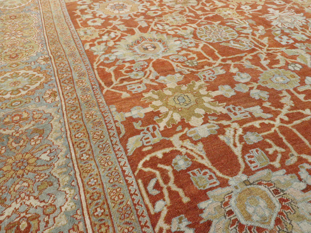 Antique Persian Mahal Carpet, No.27294 - Staging