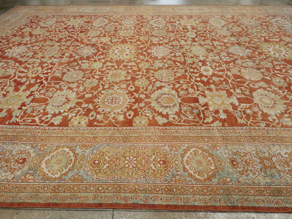 Antique Persian Mahal Carpet, No.27294 - Staging