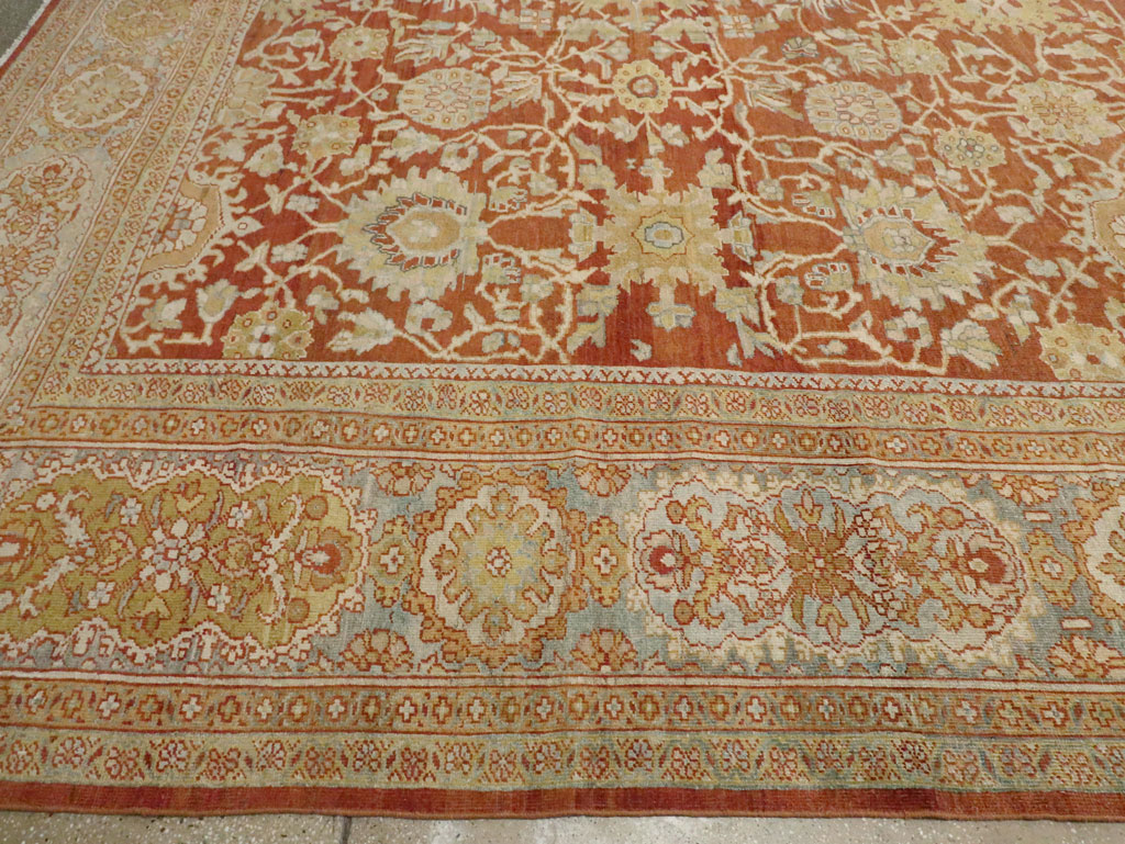 Antique Persian Mahal Carpet, No.27294 - Staging