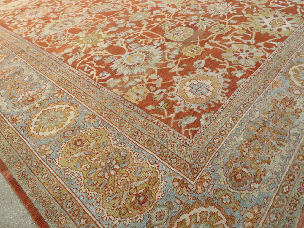 Antique Persian Mahal Carpet, No.27294 - Staging
