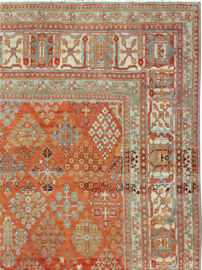 Vintage Persian Joshegan Rug, No.27297 - Staging