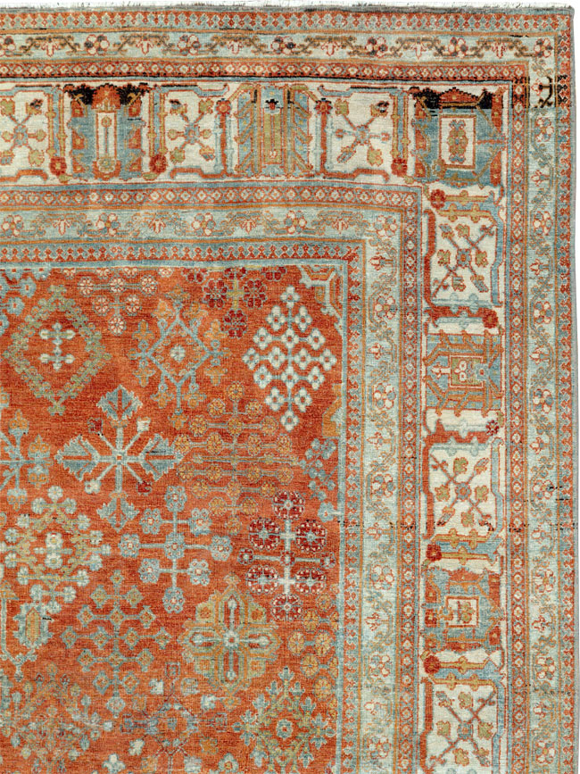 Vintage Persian Joshegan Rug, No.27297 - Staging