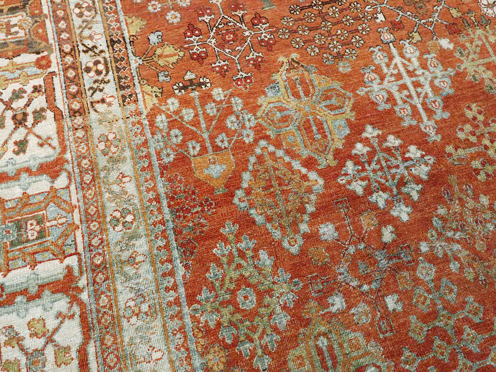 Vintage Persian Joshegan Rug, No.27297 - Staging