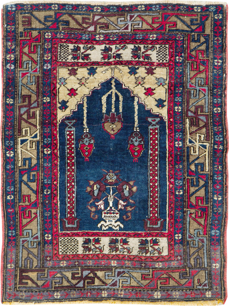 Antique Turkish Anatolian Rug (Pair: 2 of 2), No.27301 - Staging