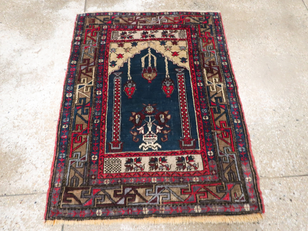 Antique Turkish Anatolian Rug (Pair: 2 of 2), No.27301 - Staging