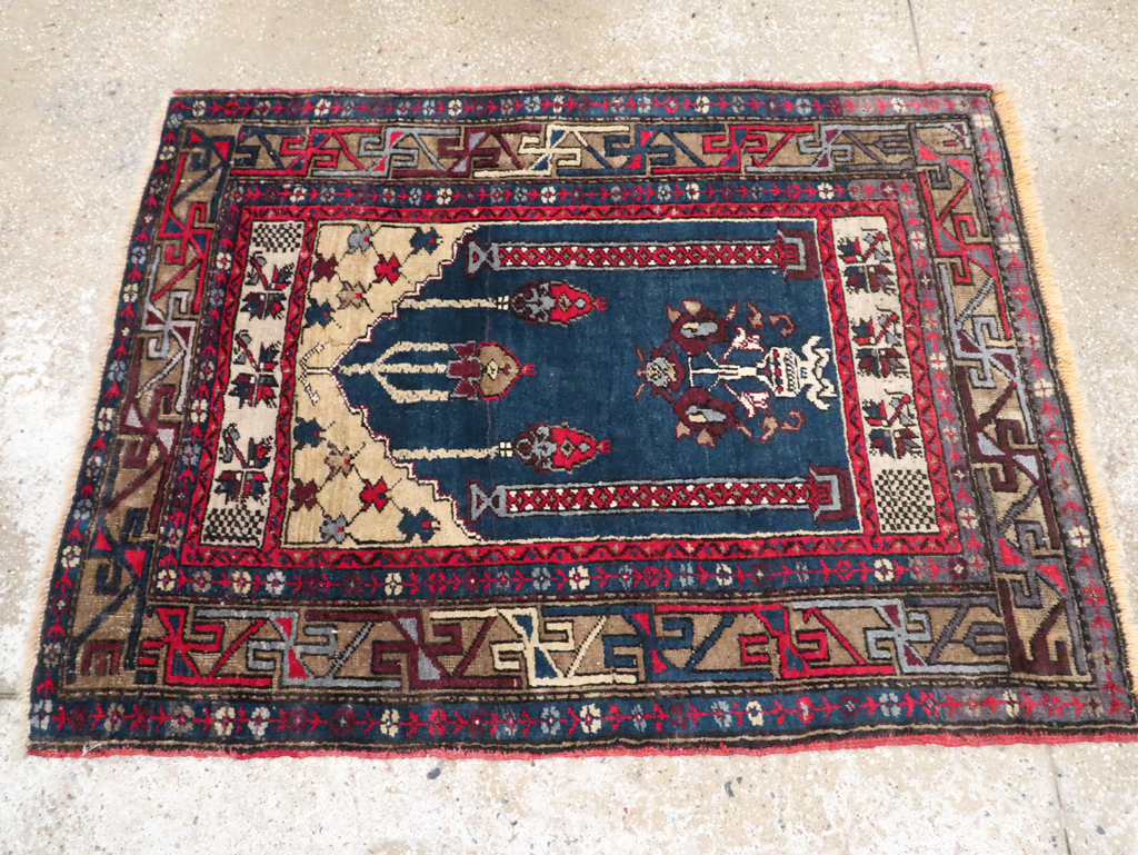 Antique Turkish Anatolian Rug (Pair: 2 of 2), No.27301 - Staging
