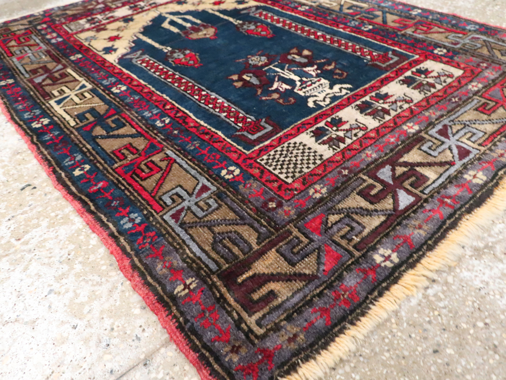 Antique Turkish Anatolian Rug (Pair: 2 of 2), No.27301 - Staging