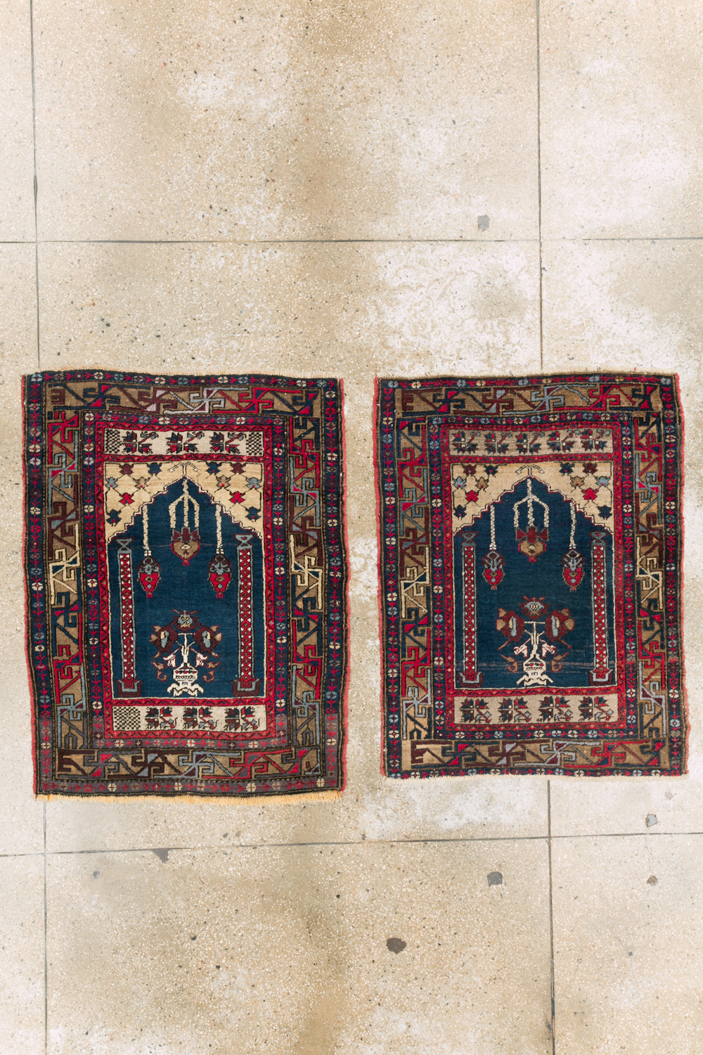 Antique Turkish Anatolian Rug (Pair: 2 of 2), No.27301 - Staging