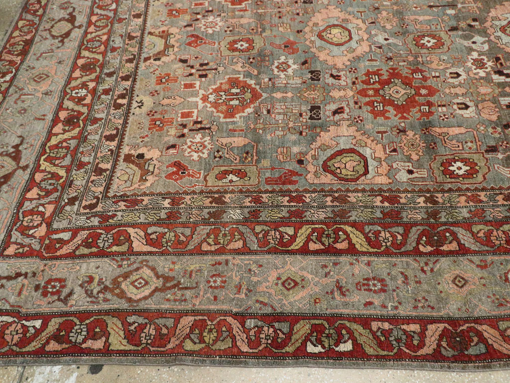 Antique Persian Bidjar Oversize Carpet, No.27310 - Staging