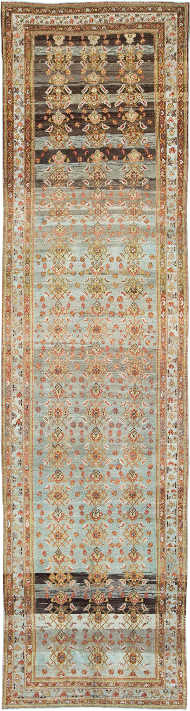 Antique Persian Malayer Wide Gallery Runner, No.27334 - Staging