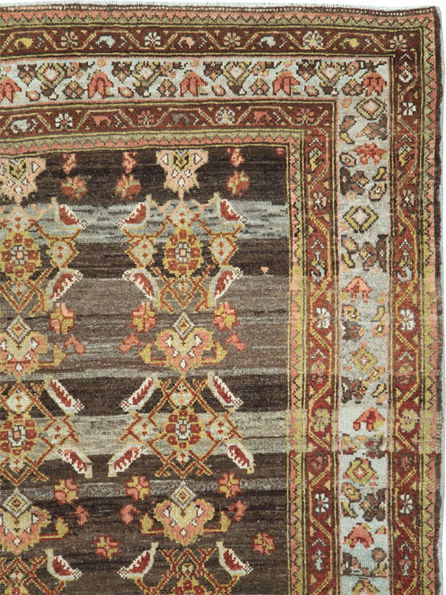 Antique Persian Malayer Wide Gallery Runner, No.27334 - Staging