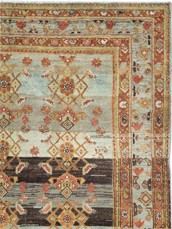 Antique Persian Malayer Wide Gallery Runner, No.27334 - Staging