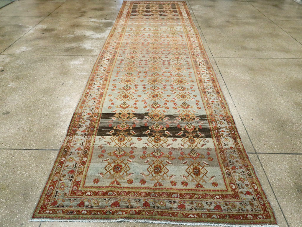 Antique Persian Malayer Wide Gallery Runner, No.27334 - Staging