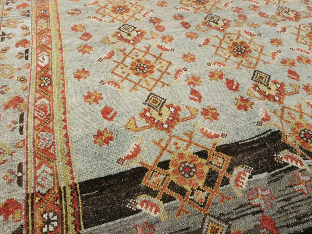 Antique Persian Malayer Wide Gallery Runner, No.27334 - Staging
