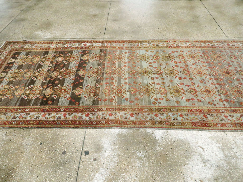 Antique Persian Malayer Wide Gallery Runner, No.27334 - Staging