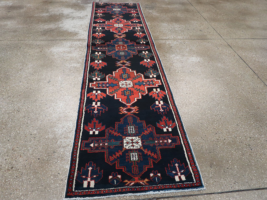 Antique Persian Malayer Runner, No.27335 - Staging
