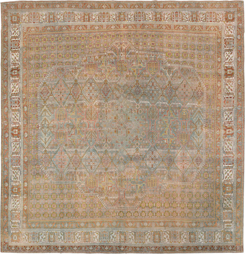 Antique Persian Joshegan Carpet, No.27337 - Staging