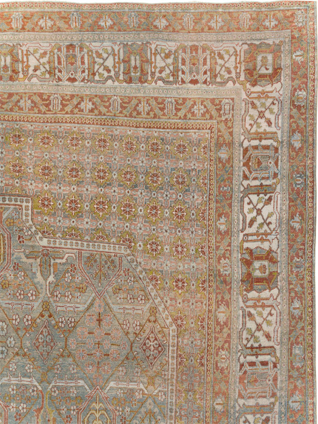 Antique Persian Joshegan Carpet, No.27337 - Staging