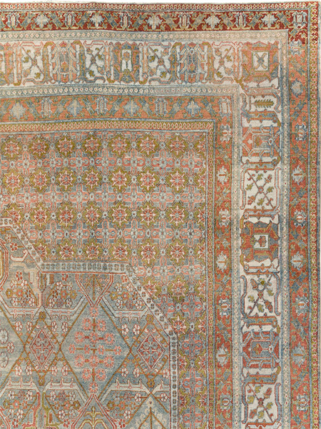 Antique Persian Joshegan Carpet, No.27337 - Staging