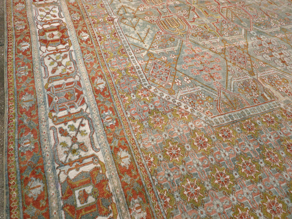 Antique Persian Joshegan Carpet, No.27337 - Staging