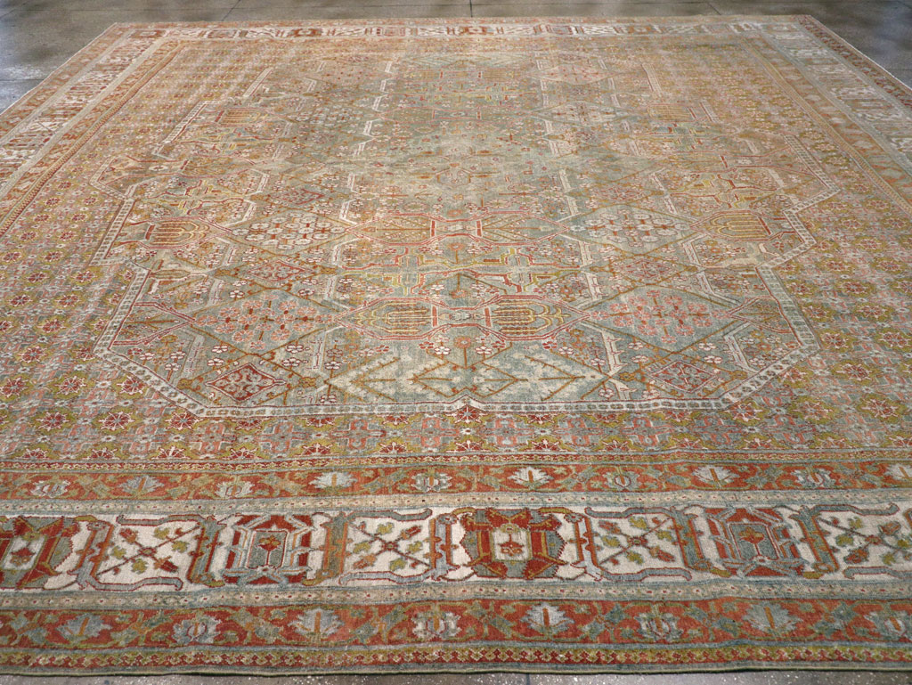Antique Persian Joshegan Carpet, No.27337 - Staging