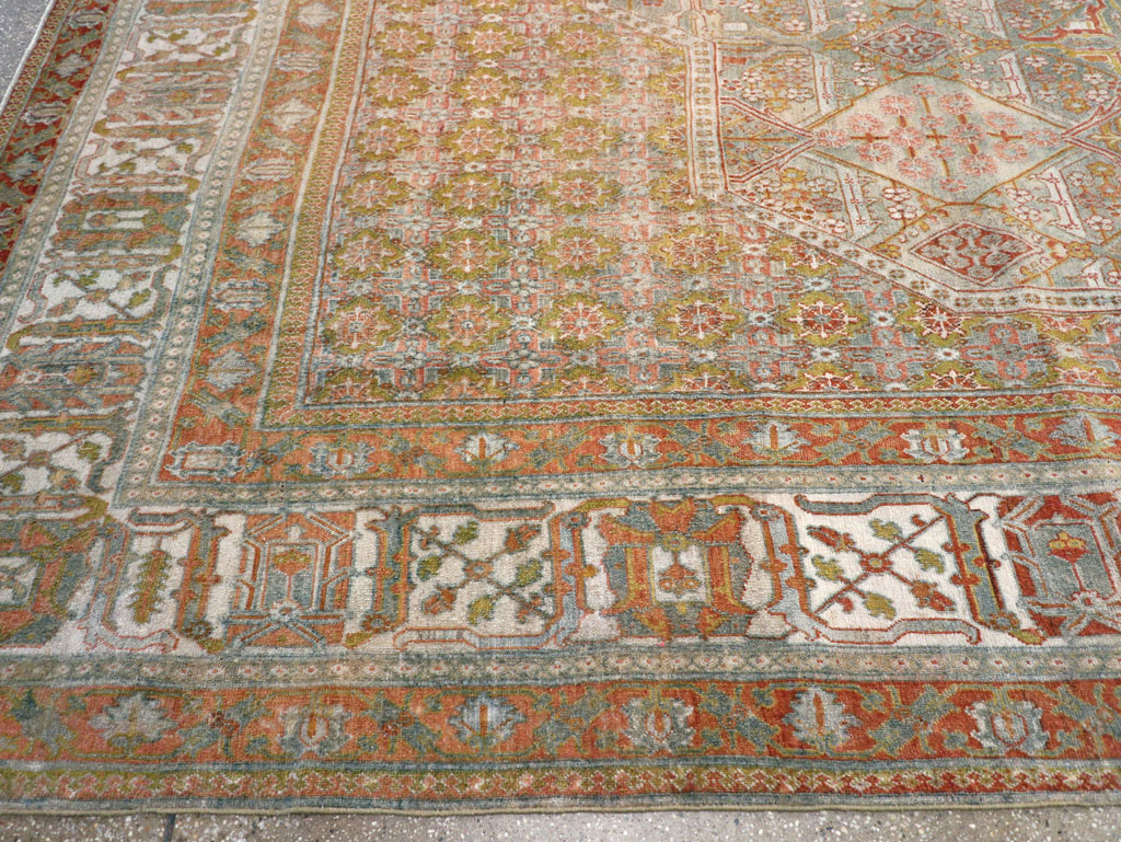Antique Persian Joshegan Carpet, No.27337 - Staging