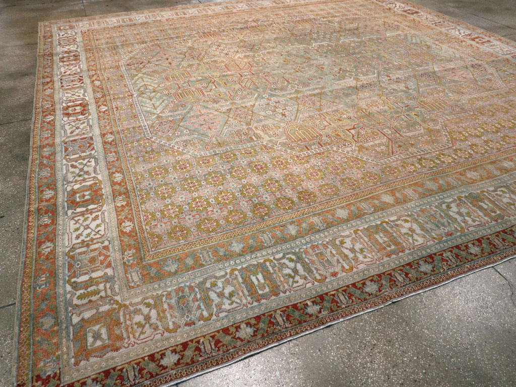 Antique Persian Joshegan Carpet, No.27337 - Staging