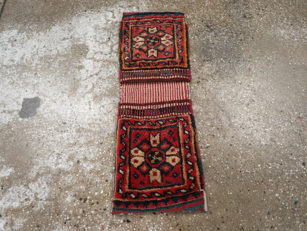 Vintage Persian Shiraz Rug, No.27349 - Staging