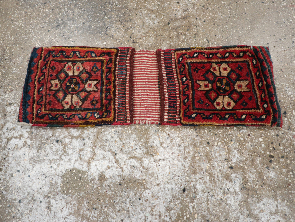 Vintage Persian Shiraz Rug, No.27349 - Staging