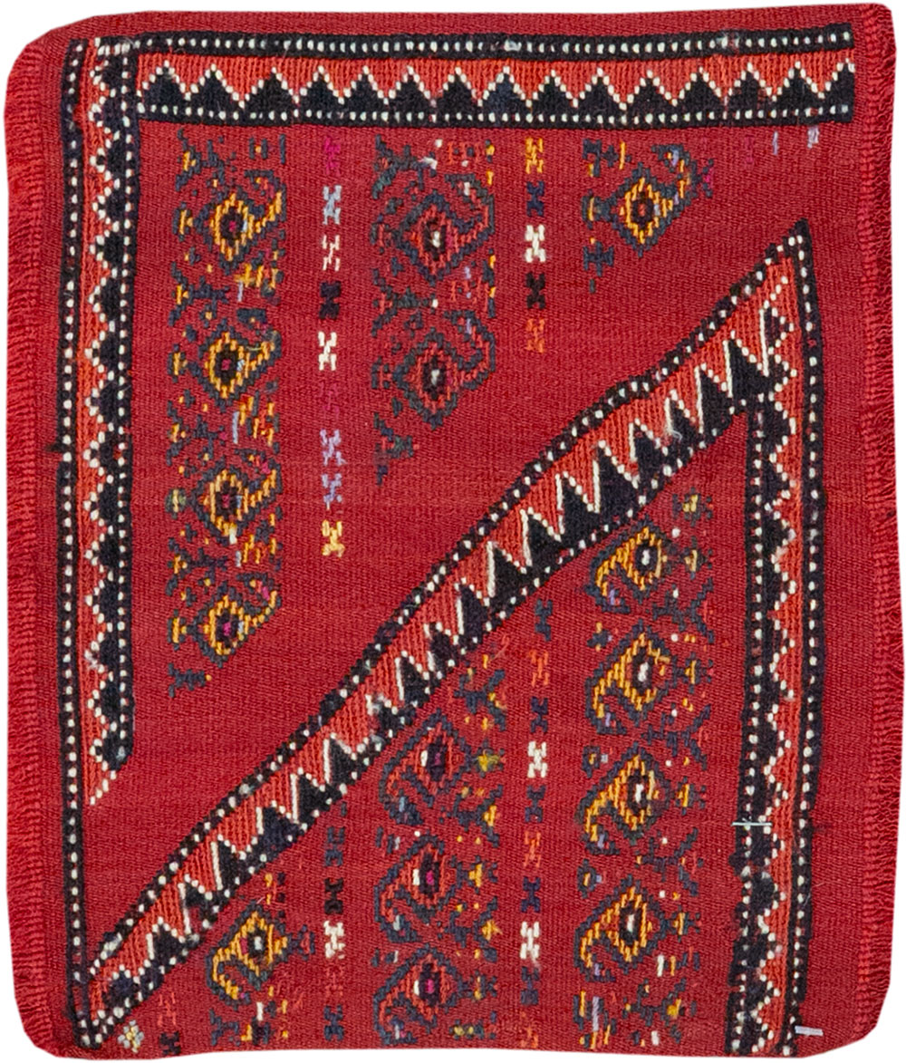 Vintage Persian Qashqai Sampler Rug, No.27351 - Staging