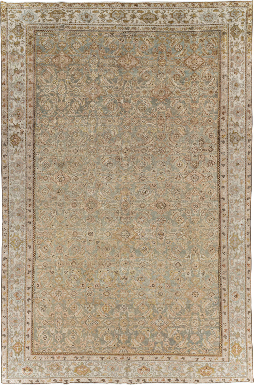 Antique Persian Malayer Accent Carpet, No.27355 - Staging