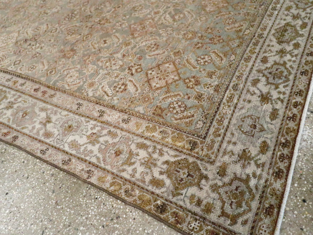 Antique Persian Malayer Accent Carpet, No.27355 - Staging