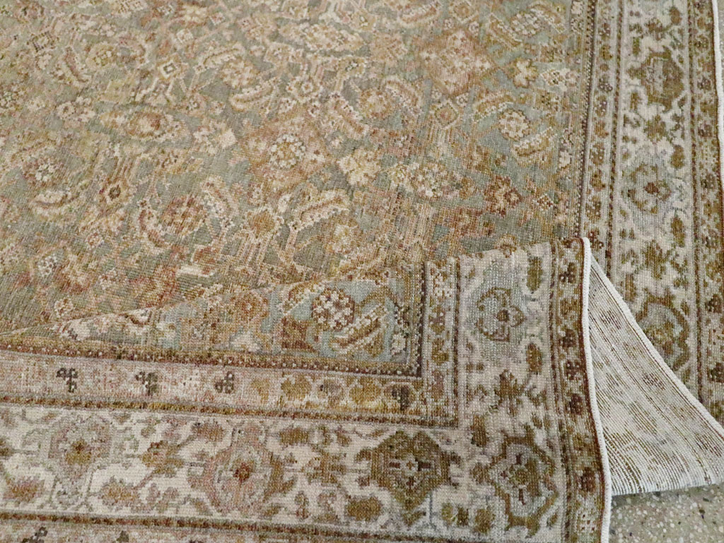 Antique Persian Malayer Accent Carpet, No.27355 - Staging
