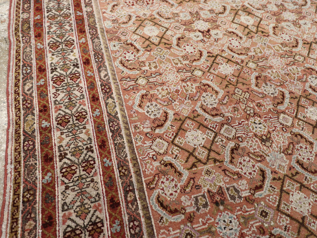 Antique Persian Malayer Rug, No.27356 - Staging