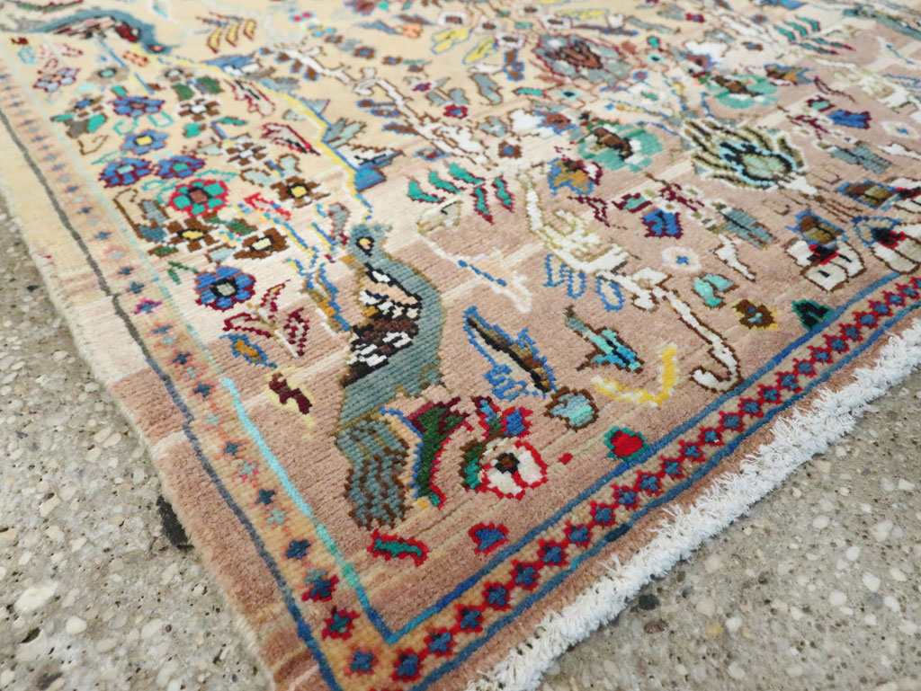Vintage Persian Tabriz Rug, No.27361 - Staging