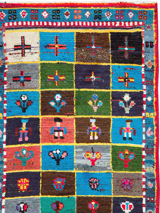 Vintage Persian Malayer Rug, No.27368 - Staging