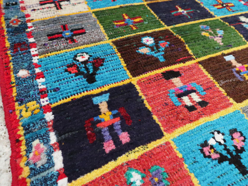 Vintage Persian Malayer Rug, No.27368 - Staging