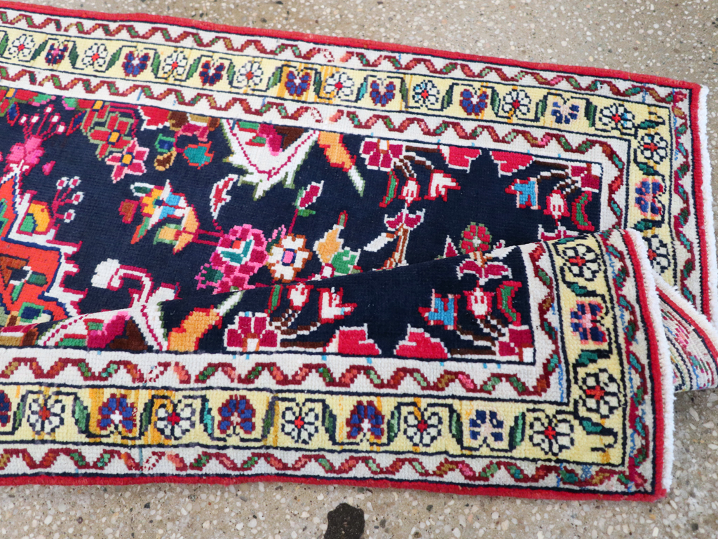 Vintage Persian Hamadan Rug, No.27369 - Staging
