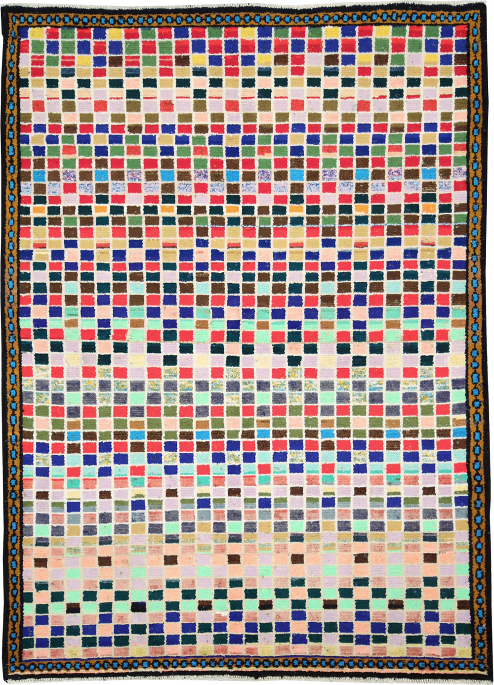 Vintage Persian Mahal Rug, No.27372 - Staging