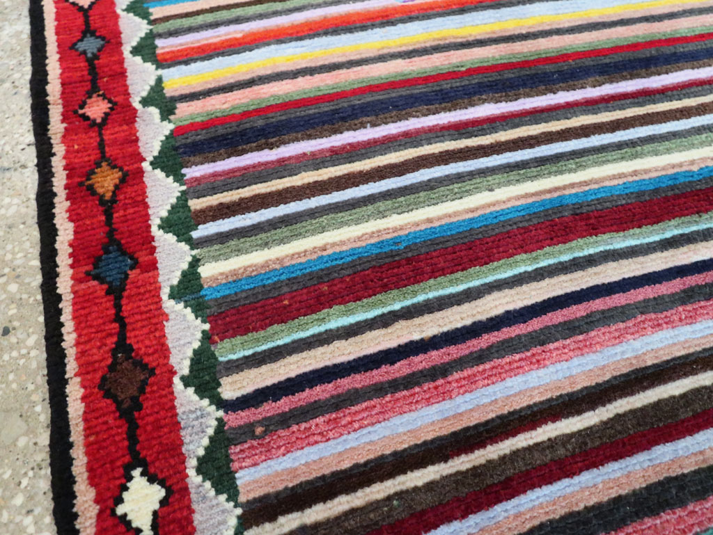 Vintage Persian Hamadan Rug, No.27374 - Staging